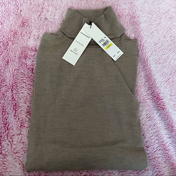 Calvin Klein Men's The Extra Fine Merino Turtleneck Sweater 100% merino wool - Picture 2 of 10